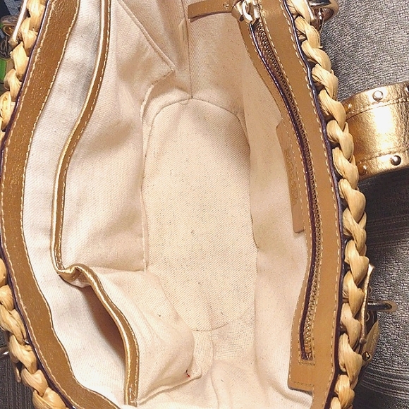 MICHAEL Michael Kors Wicker & leather Studded Sachel - Picture 10 of 16